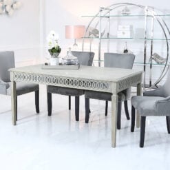Bayside Mirrored Hampton Style 180cm Dining Table Kitchen Table
