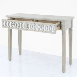 Bayside Mirrored Hampton Style 2 Drawer Console Dressing Vanity Table