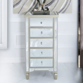 Georgia Champagne Luxe 2 Drawer Mirrored Dressing / Console Table ...