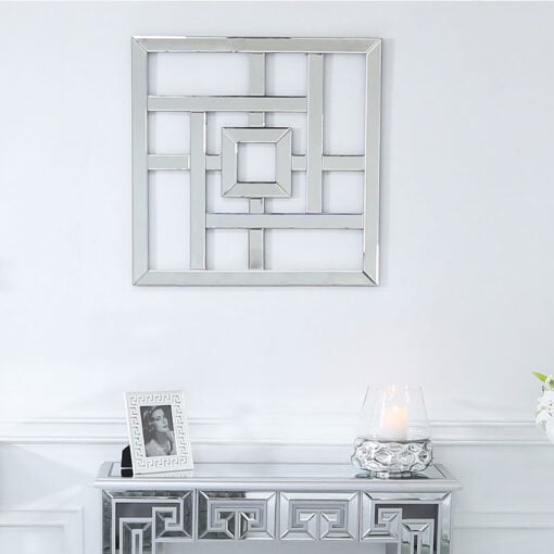 Small Geometric Mirror Wall Art 40cm