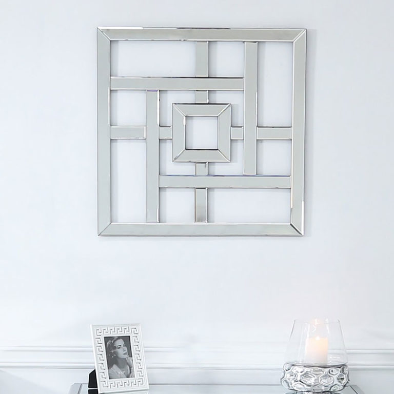 Small Geometric Mirror Wall Art 40cm Picture Perfect Home