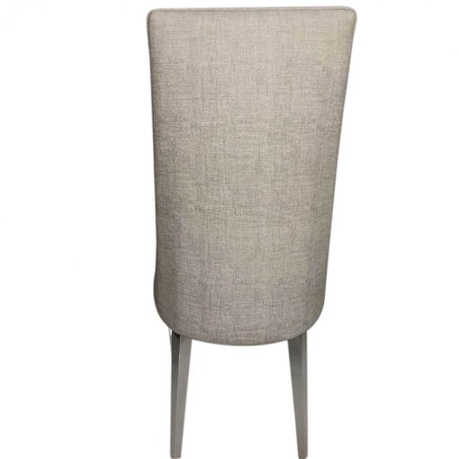 Josephine Taupe Faux Leather Stitched Design Dining Chair