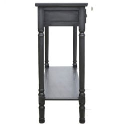 Arabella Grey Wood Large 3 Drawer Console Table Hallway Table
