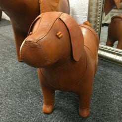 Handmade Leather Dog Character Animal Stool Footstool Seat Pouffe