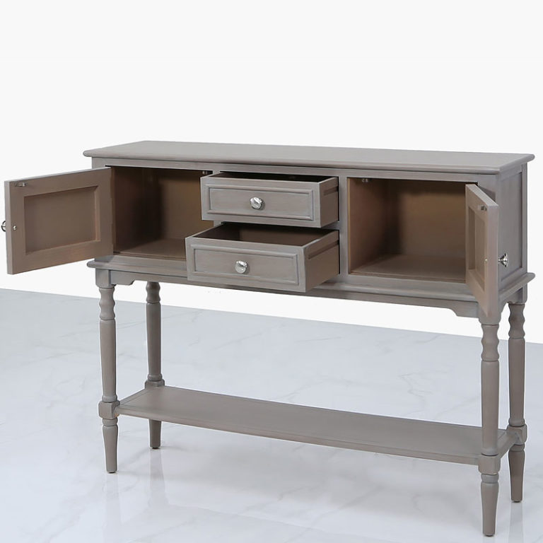 Arabella Taupe Wood 2 Door 2 Drawer Sideboard Picture Perfect