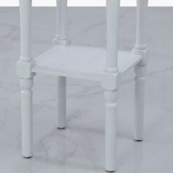 Arabella White Wood 1 Drawer Telephone Table Side Table End Table