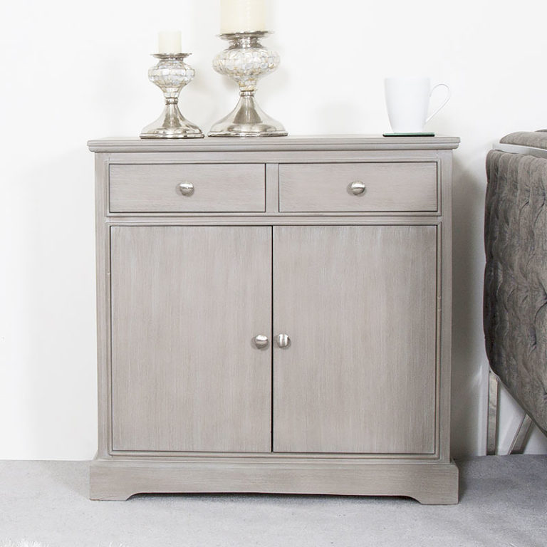 Arabella Taupe Wood 2 Drawer 2 Door Sideboard Picture Perfect