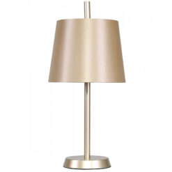 Light Gold Metal Table Lamp With Gold Shade 52cm