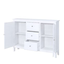 Tristan White Country Cottage Style 2 Door 3 Drawer Sideboard Cabinet