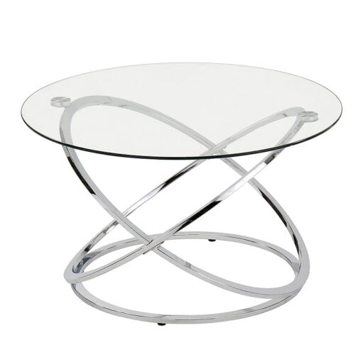 Ulric Chrome And Glass Coffee Table Lounge Table