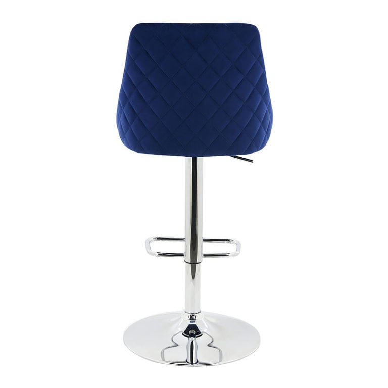 Jovi Blue Velvet Bar Stool Kitchen Stool Picture Perfect Home