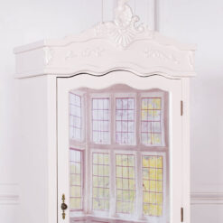 Louis French Style Country House Rococo Single Mirrored Door Wardrobe