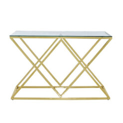 Antoinette Gold And Glass Console Table Hallway Table