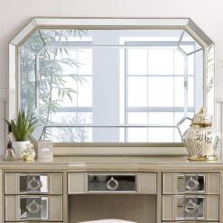 Christabel Champagne Gold Mirrored Wall Mirror Floor Mirror