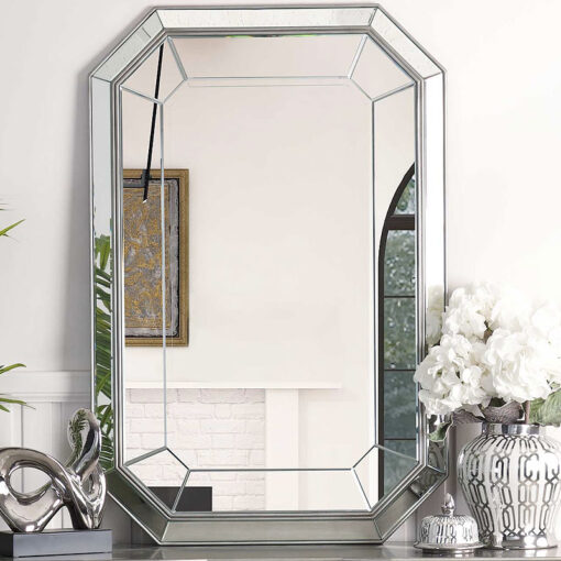 Christabel Grey Mirrored Wall Mirror Floor Mirror