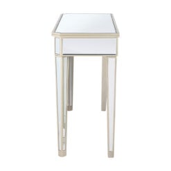 Venetia Mirrored Champagne Gold Console Table Hallway Table