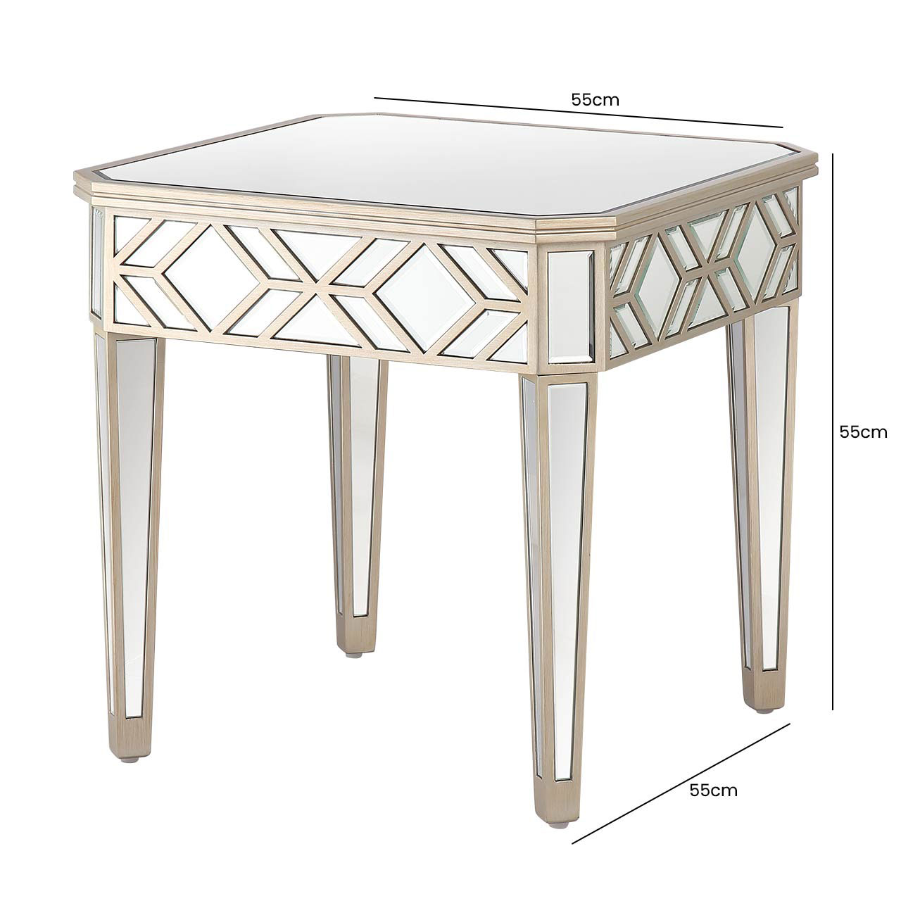 Champagne gold deals end table