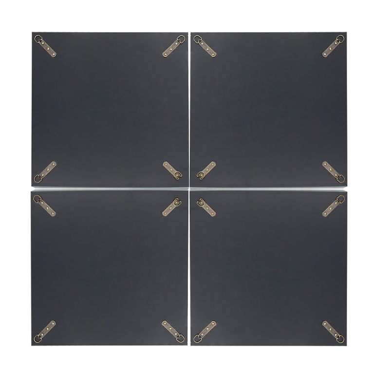 Set of 4 Venetian Square Wall Mirrors | Picture Perfect Home