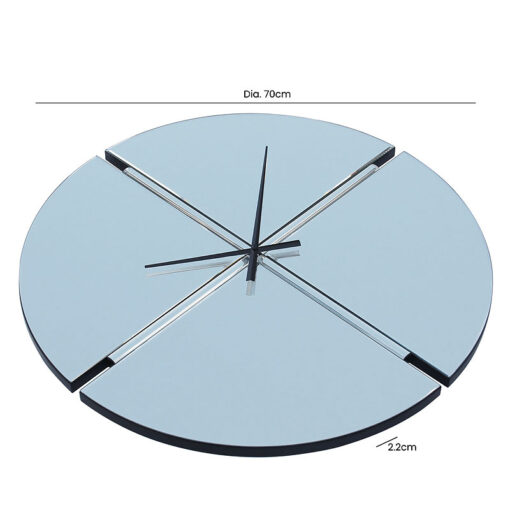 Classic Mirrored Minimalist Large Round 70cm Wall Clock