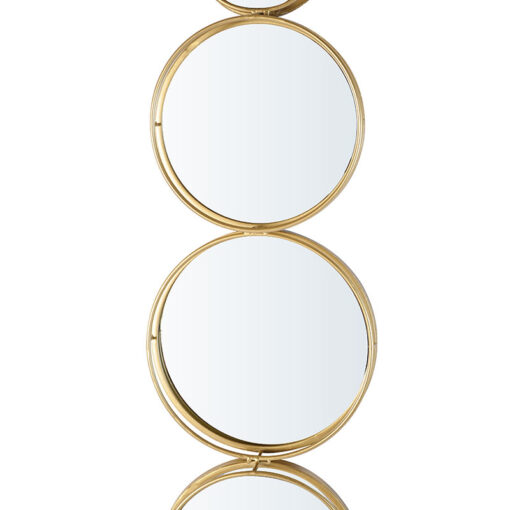 5 Circles Gold Link Wall Mirror 108cm