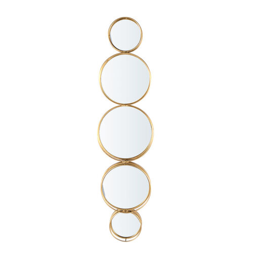 5 Circles Gold Link Wall Mirror 108cm