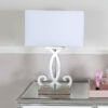 Modern Table Lamp Set Of 2 Touch Control, Silver Mirror Diamond