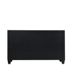 Octavia Black 4 Door Sideboard With Mirrored Sides And Top