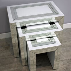 Arabella Taupe Wood Medium 3 Drawer Console Table Hallway Table