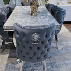 Lion Head Knocker Back Dining Chairs