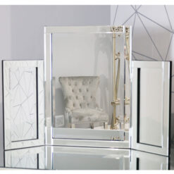 Trifold Dressing Mirror Vanity Mirror With A Mirrored Frame
