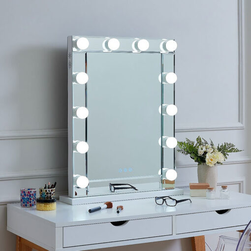 Hollywood Dressing Vanity Makeup Mirror With 12 Light Bulbs