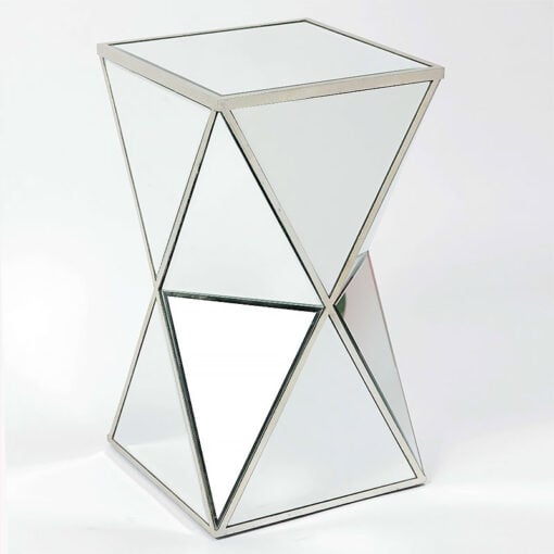 Lucca Vintage Venetian Mirrored Glass Side Table End Table