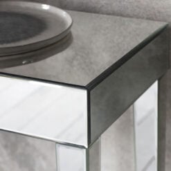Mentmore Mirrored Glass Slim Hallway Console Table