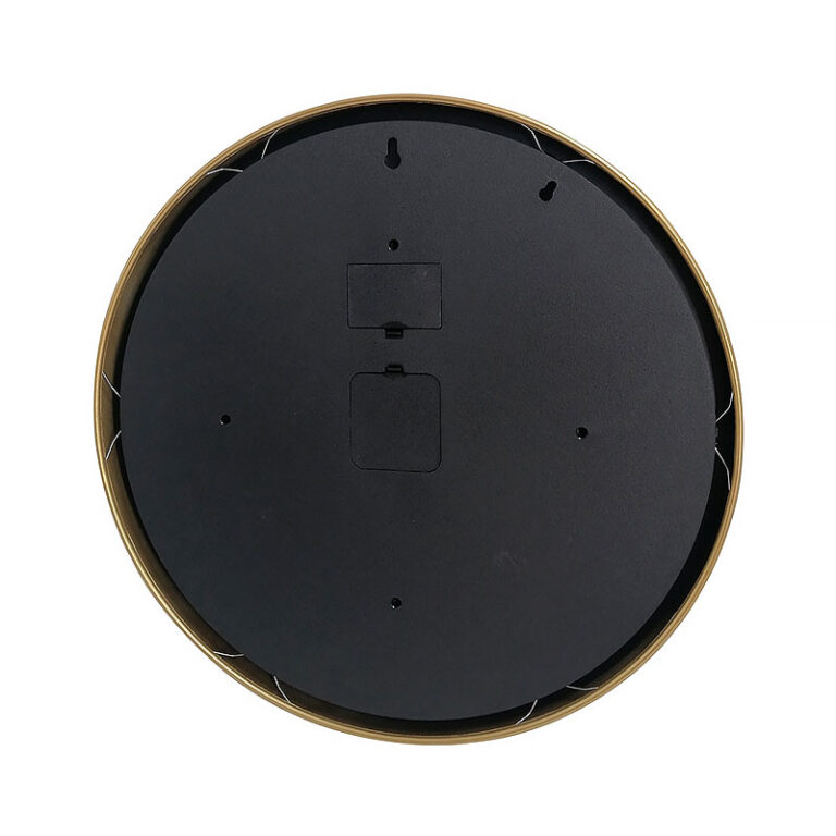 Gold And Black Visible Moving Gears Wall Clock With Globe Design 46cm ...