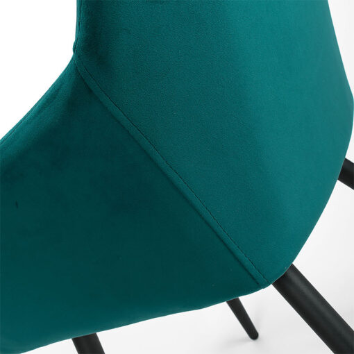 Set Of 2 Dallas Mint Green Brushed Velvet Tub Dining Chairs