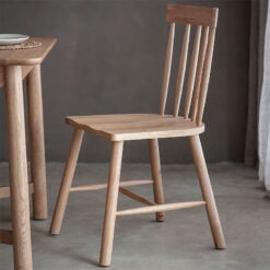 Bexley Solid Oak Spindle Back Farmhouse Dining Chair