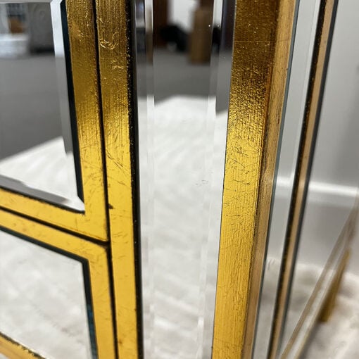 Canterbury 3 Drawer Gold Mirrored Venetian Console Table