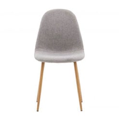 Colorado Light Grey Fabric Dining Chair With Oak Legs