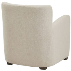 Teddy Cream White Boucle Fabric Armchair Accent Chair