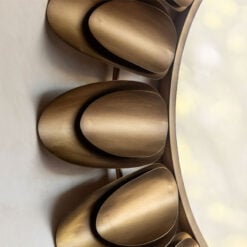 Modern Layered Large Bronze Antique Gold Wall Mirror 94cm