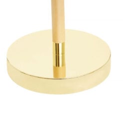 Brass Gold Metal And Wood Adjustable Table Desk Lamp 49cm