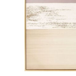 Gold And Grey Foil Abstract Wall Art Poster With Gold Wood Frame 143cm