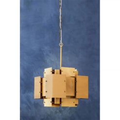 Industrial Clustered Brass Gold Metal 8 Light Ceiling Pendant Chandelier 45m