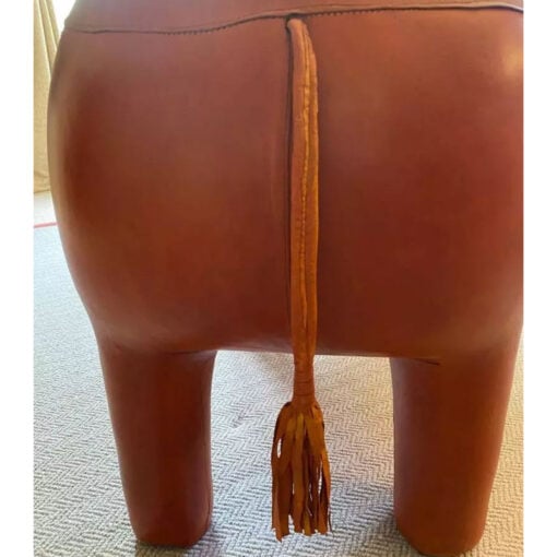 Handmade Leather Huge Rhino Character Animal Stool Footstool 144cm