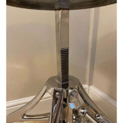 Industrial Silver Aluminium Metal Heigh Adjustable Stool Side Table