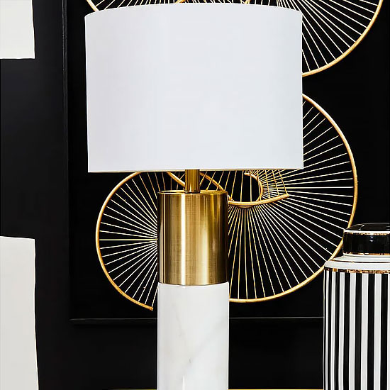 Gold Floor Lamps And Gold Table Lamps | Picture Perfect Home