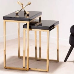 Gold Nesting Tables And Gold Nests Of Tables