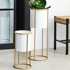 Gold Planters And Gold Plant Stands