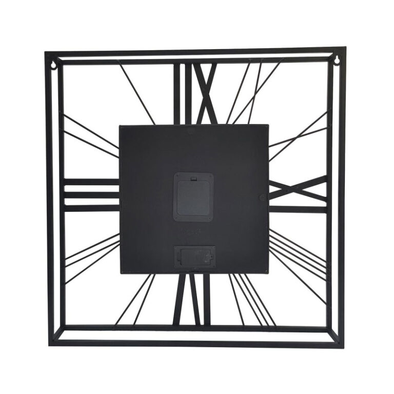 Industrial Black And Gold Metal Visible Moving Gears Large Wall Clock ...