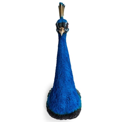 Boho Blue Peacock Bird Head Wall Decor 68cm